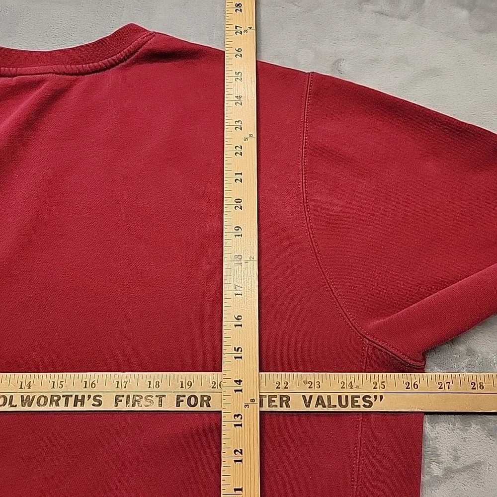 Nike Sweatshirt Mens XL Red Pullover Crewneck Embroidered Swoosh Sportswear